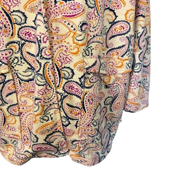 Cuddl Duds Lightweight Comfort Soft Knit Stretch Blazer Paisley Womens Jacket 2X - Picture 7 of 16